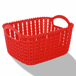 3-Piece Multipurpose Plastic Storage Baskets - Durable and Stylish Organization Solution - SHOPPING DOT