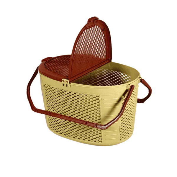 Multipurpose Plastic Basket with Handle - Durable & Stylish