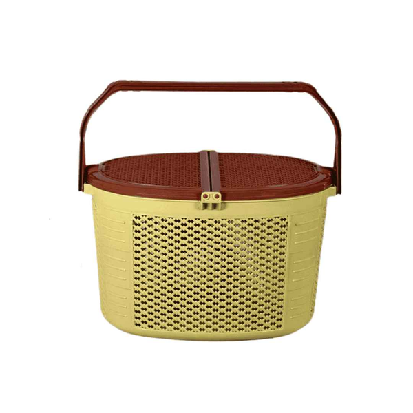 Multipurpose Plastic Basket with Handle - Durable & Stylish