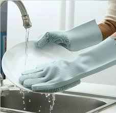 Magic Reuseable Silicon Washing Gloves