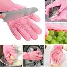 Magic Reuseable Silicon Washing Gloves